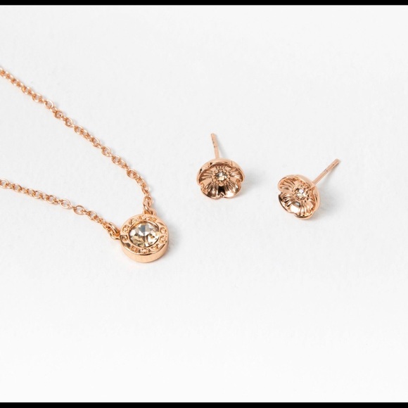 Coach Necklace and Earrings Set - Picture 2 of 11